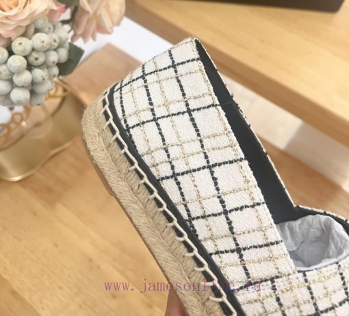 CHANEL 24ss New Double C Color blocked Cotton Twill Soft Woven Fisherman's Shoes ️Original dnbhkmjtp - Image 9