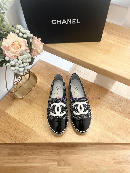 CHANEL 24ss New Double C Color blocked Cotton Twill Soft Woven Fisherman's Shoes ️Original d26hdqtq4 - Image 2