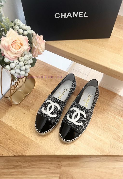 CHANEL 24ss New Double C Color blocked Cotton Twill Soft Woven Fisherman's Shoes ️Original d26hdqtq4 - Image 4