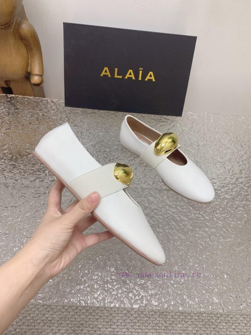 ALAIA 24SS French Fairy Ballet Flat Dancing ShoesAzzedine Alaia is the last craftsman in the68msl4mx - Image 5