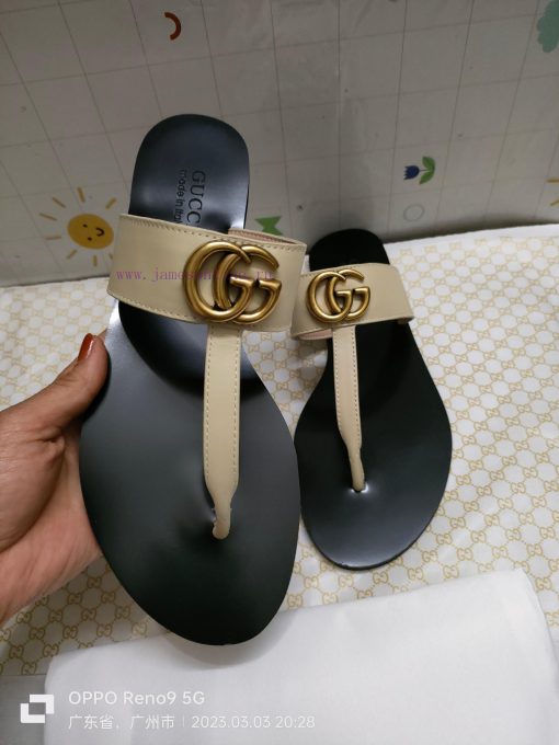 New release~~2019 new gucciGucci bee bottom flip flops 35-4546pz46vf - Image 6