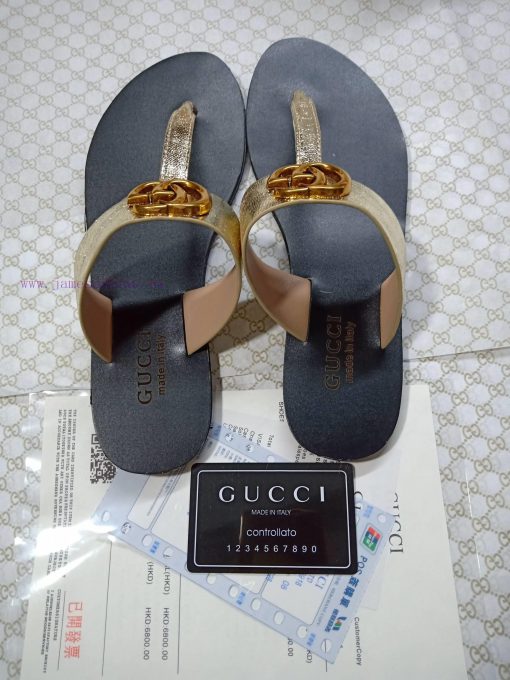 New release~~2019 new gucciGucci bee bottom flip flops 35-452u4zdsyt - Image 10