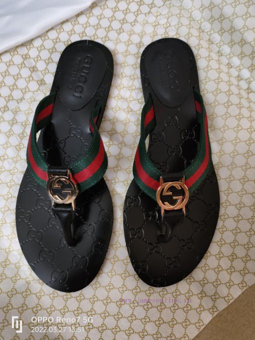 New release~~2019 new gucciGucci bee bottom flip flops 35-45ki6v8u77 - Image 3