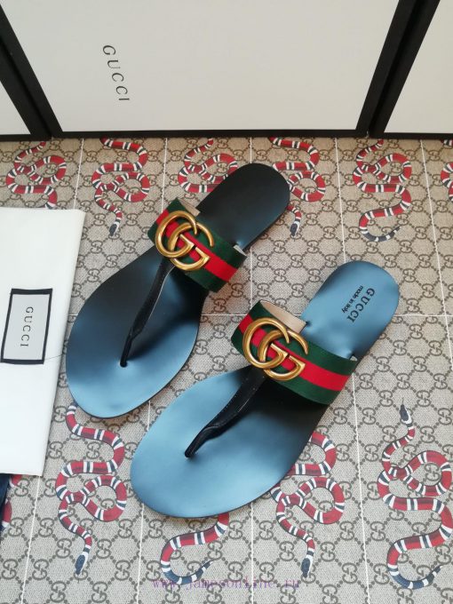 New release~~2019 new gucciGucci bee bottom flip flops 35-459o27g55k