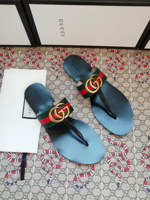 New release~~2019 new gucciGucci bee bottom flip flops 35-459o27g55k - Image 4