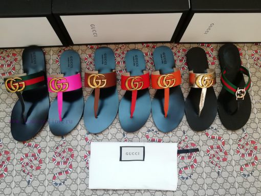 New release~~2019 new gucciGucci bee bottom flip flops 35-459o27g55k - Image 7