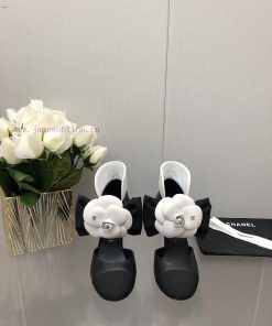 Top Grade Chanel Vintage Double C Bow High Heels Single Shoes -Chanel Grandma Chanel's superhnn4ni1u
