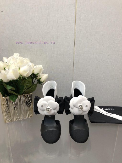 Top Grade Chanel Vintage Double C Bow High Heels Single Shoes -Chanel Grandma Chanel's superhnn4ni1u - Image 2