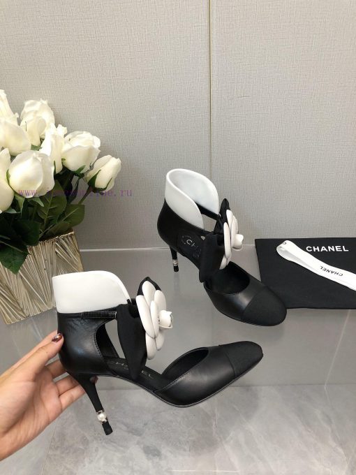 Top Grade Chanel Vintage Double C Bow High Heels Single Shoes -Chanel Grandma Chanel's superhnn4ni1u - Image 7