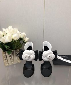Top Grade Chanel Vintage Double C Bow High Heels Single Shoes -Chanel Grandma Chanel's superryj583h4