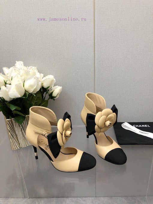 Top Grade Chanel Vintage Double C Bow High Heels Single Shoes -Chanel Grandma Chanel's super4vjsw2yj - Image 6