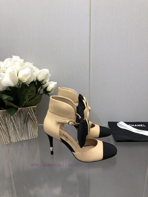 Top Grade Chanel Vintage Double C Bow High Heels Single Shoes -Chanel Grandma Chanel's super4vjsw2yj - Image 8