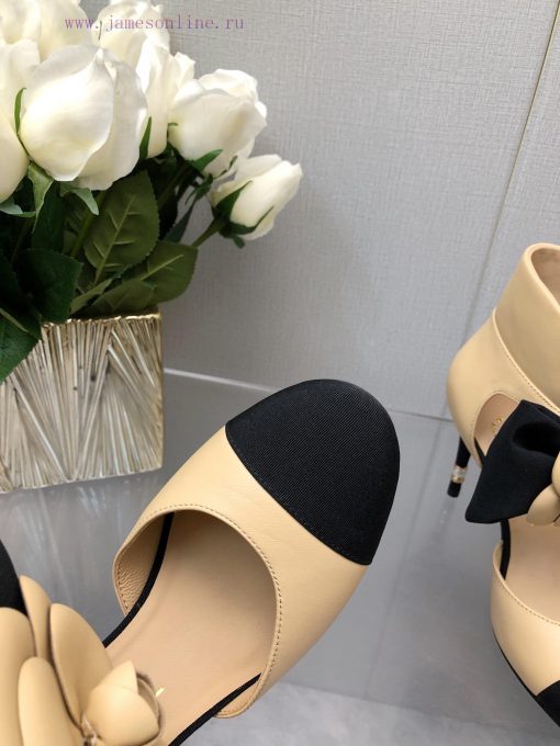 Top Grade Chanel Vintage Double C Bow High Heels Single Shoes -Chanel Grandma Chanel's super4vjsw2yj - Image 10