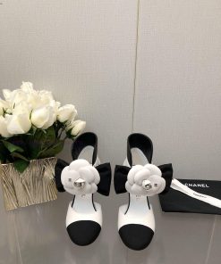 Top Grade Chanel Vintage Double C Bow High Heels Single Shoes -Chanel Grandma Chanel's superjoadedpn
