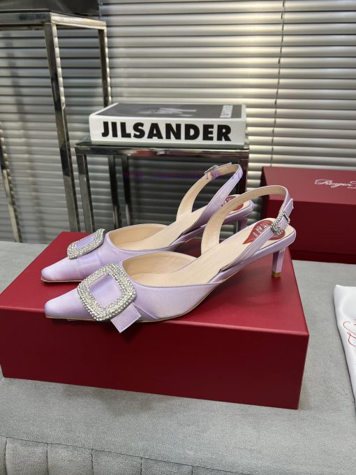 Top tierRV pointed rhinestone silk single shoeAll the craftsmanship is used to create a perfp2t5r2x6 - Image 2