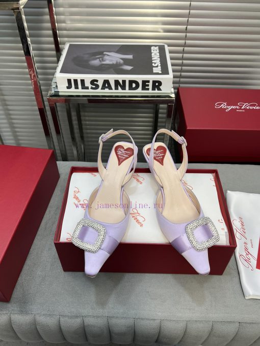 Top tierRV pointed rhinestone silk single shoeAll the craftsmanship is used to create a perfp2t5r2x6 - Image 4