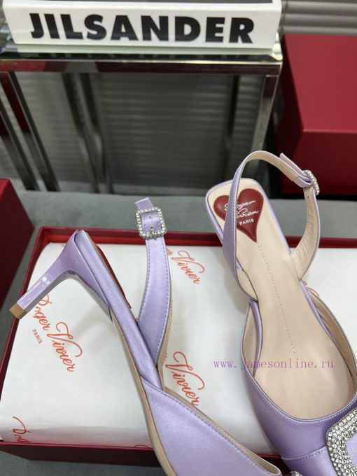 Top tierRV pointed rhinestone silk single shoeAll the craftsmanship is used to create a perfp2t5r2x6 - Image 6