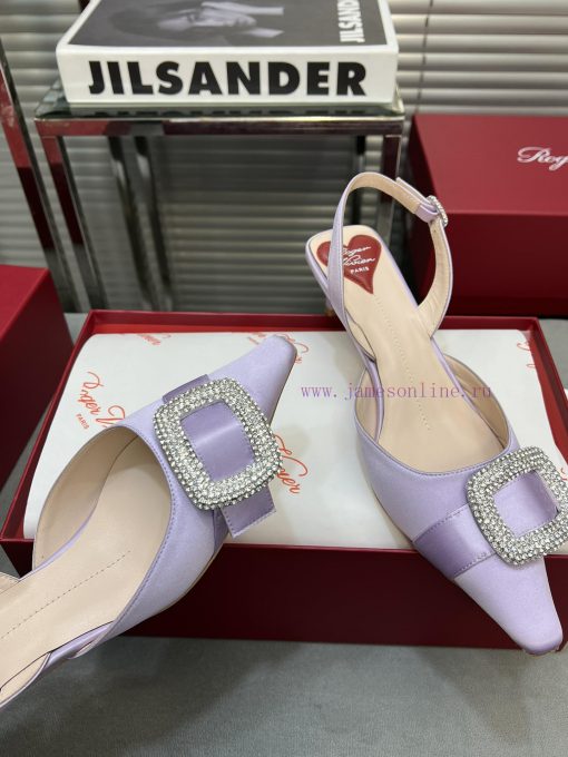 Top tierRV pointed rhinestone silk single shoeAll the craftsmanship is used to create a perfp2t5r2x6 - Image 7