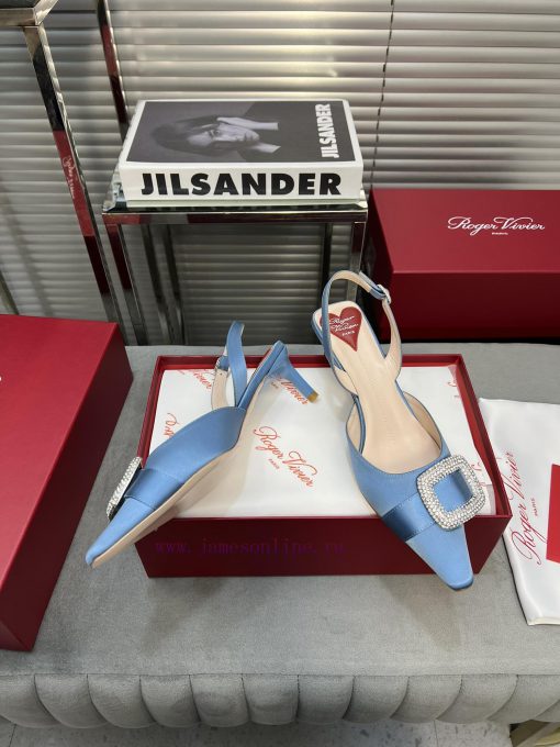 Top tierRV pointed rhinestone silk single shoeAll the craftsmanship is used to create a perfiet88eas - Image 3