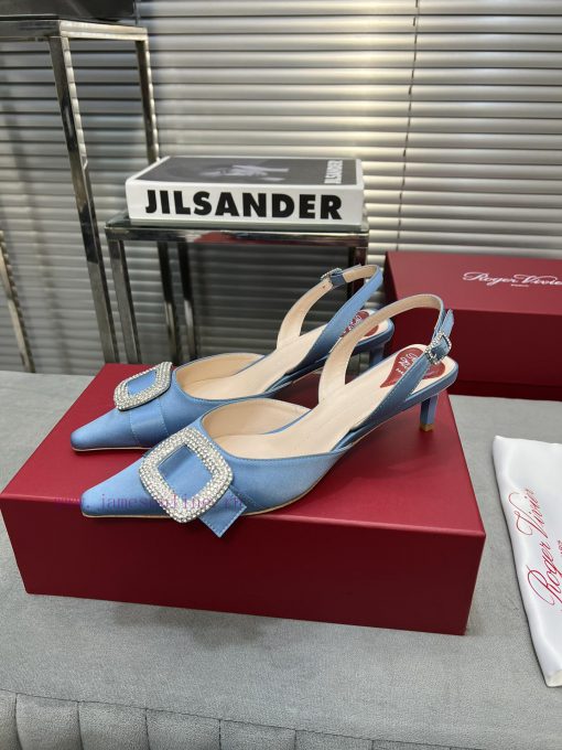 Top tierRV pointed rhinestone silk single shoeAll the craftsmanship is used to create a perfiet88eas - Image 5
