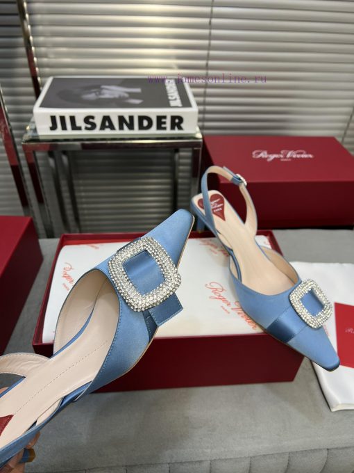 Top tierRV pointed rhinestone silk single shoeAll the craftsmanship is used to create a perfiet88eas - Image 7