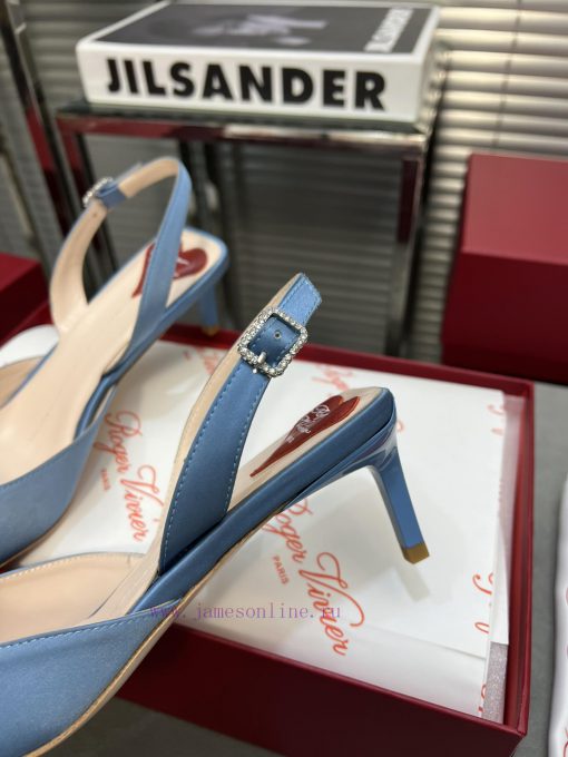 Top tierRV pointed rhinestone silk single shoeAll the craftsmanship is used to create a perfiet88eas - Image 8