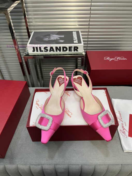Top tierRV pointed rhinestone silk single shoeAll the craftsmanship is used to create a perfokucrjpu - Image 2