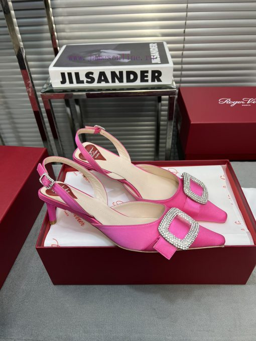 Top tierRV pointed rhinestone silk single shoeAll the craftsmanship is used to create a perfokucrjpu - Image 4