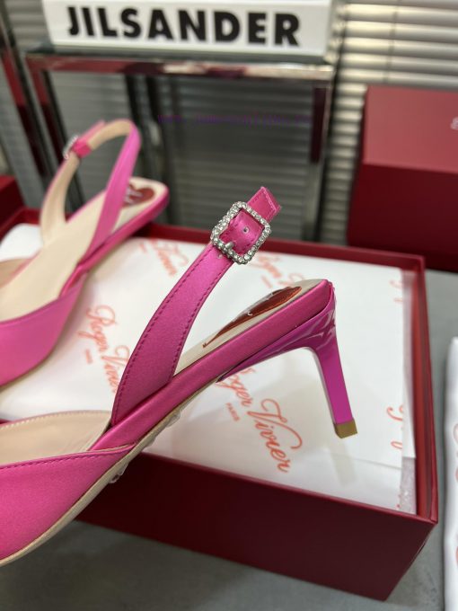 Top tierRV pointed rhinestone silk single shoeAll the craftsmanship is used to create a perfokucrjpu - Image 7