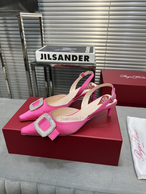 Top tierRV pointed rhinestone silk single shoeAll the craftsmanship is used to create a perfokucrjpu - Image 8