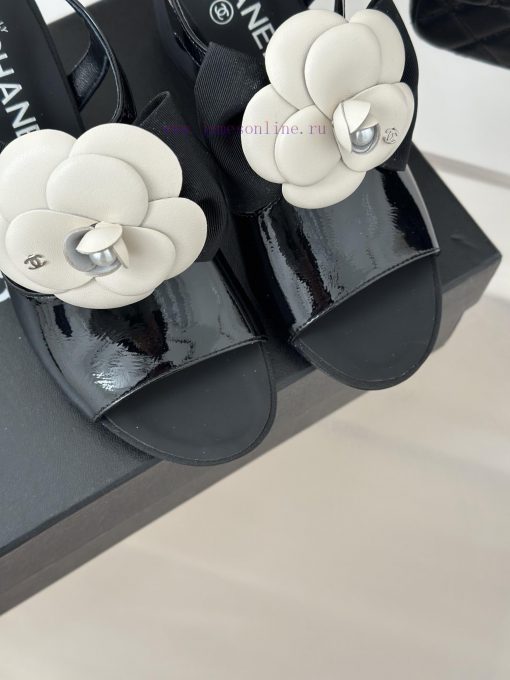 Chanel | Chanel 24C New Product ClassicCamellia Thick Bottom Sandals and Slippers SeriesThe ugs1buz8 - Image 8