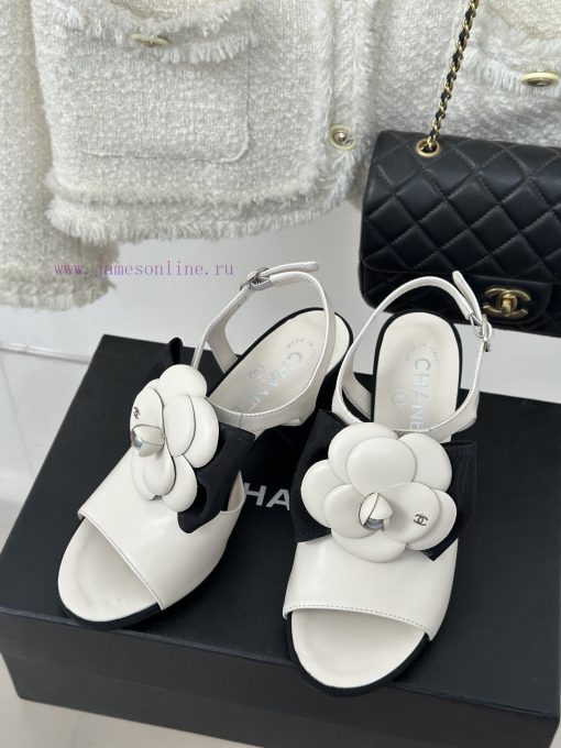 Chanel | Chanel 24C New Product ClassicCamellia Thick Bottom Sandals and Slippers SeriesThe i20aipsc - Image 3