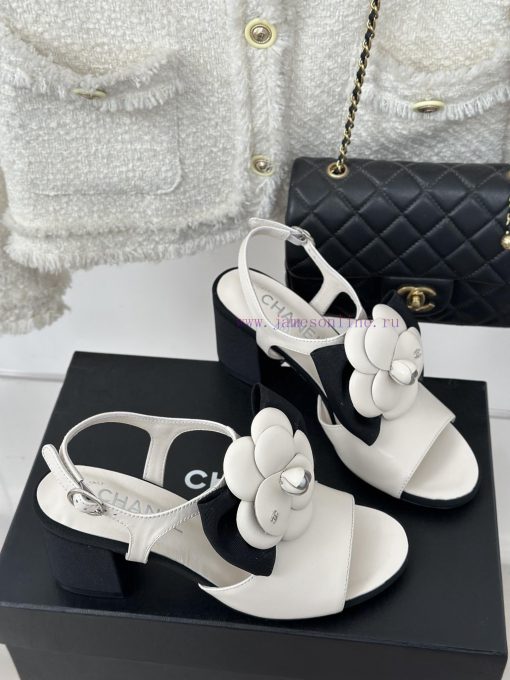 Chanel | Chanel 24C New Product ClassicCamellia Thick Bottom Sandals and Slippers SeriesThe i20aipsc - Image 4