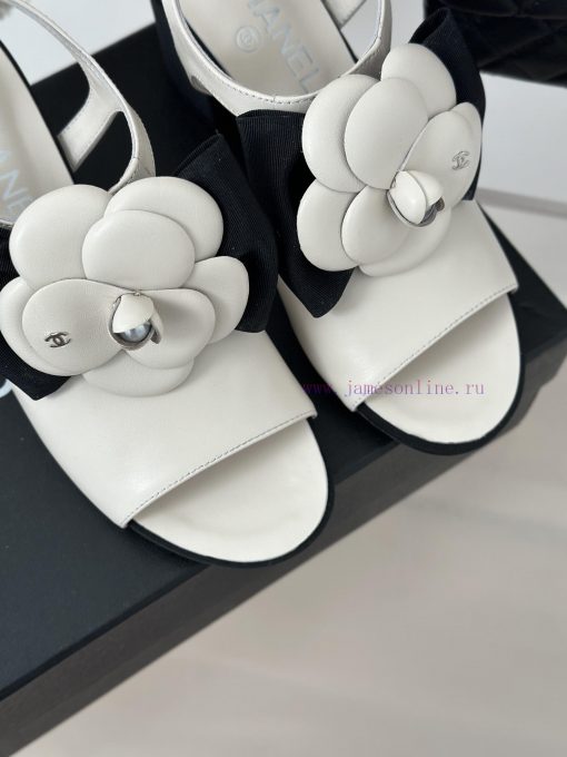 Chanel | Chanel 24C New Product ClassicCamellia Thick Bottom Sandals and Slippers SeriesThe i20aipsc - Image 8