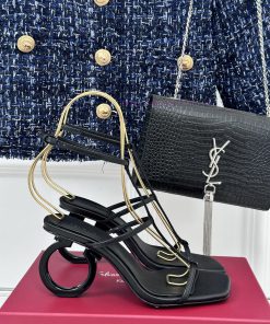Salvatore Ferragamo 24S Spring/Summer New SandalsThe shoe upper is made of lambskinMixed shemfjsaq2m