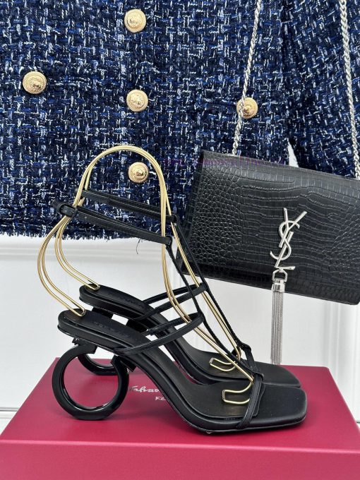 Salvatore Ferragamo 24S Spring/Summer New SandalsThe shoe upper is made of lambskinMixed shemfjsaq2m