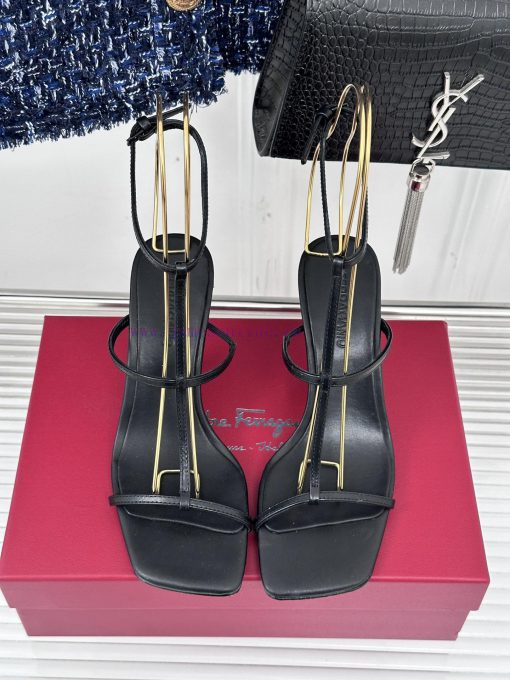 Salvatore Ferragamo 24S Spring/Summer New SandalsThe shoe upper is made of lambskinMixed shemfjsaq2m - Image 5