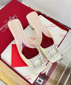 𝑹𝒐𝒈𝒆𝒓𝑽𝒊𝒗 * 𝒆𝒓 New Jewel Heel Sparkling Diamond Inlaid High Heel Half Drag | Top Purchasing L486yrn19