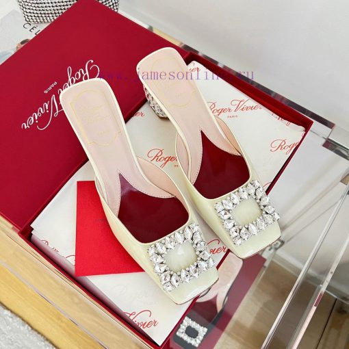 𝑹𝒐𝒈𝒆𝒓𝑽𝒊𝒗 * 𝒆𝒓 New Jewel Heel Sparkling Diamond Inlaid High Heel Half Drag | Top Purchasing L486yrn19 - Image 2