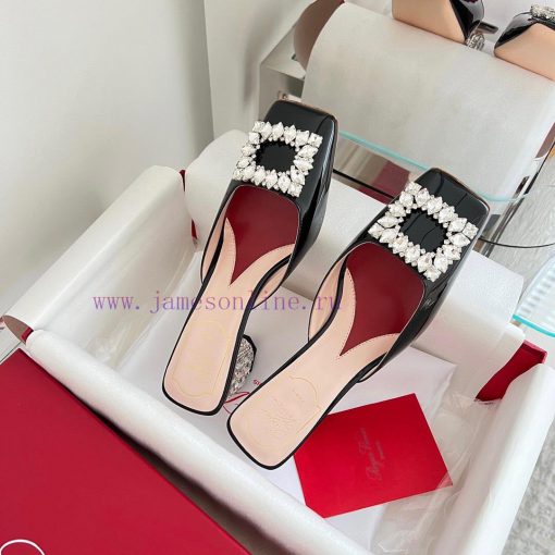 𝑹𝒐𝒈𝒆𝒓𝑽𝒊𝒗 * 𝒆𝒓 New Jewel Heel Sparkling Diamond Inlaid High Heel Half Drag | Top Purchasing Lsi8s83se - Image 4