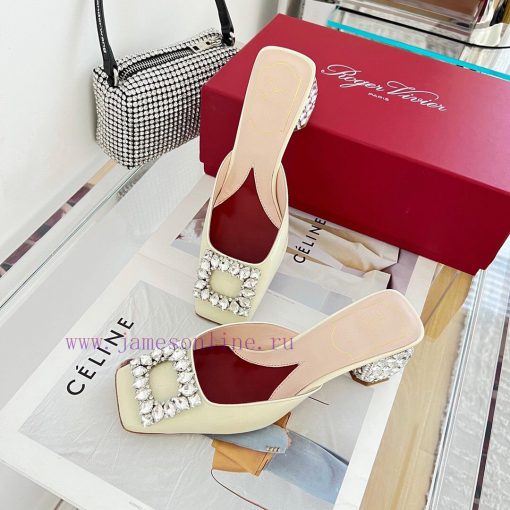 𝑹𝒐𝒈𝒆𝒓𝑽𝒊𝒗 * 𝒆𝒓 New Jewel Heel Sparkling Diamond Inlaid High Heel Half Drag | Top Purchasing L486yrn19 - Image 6