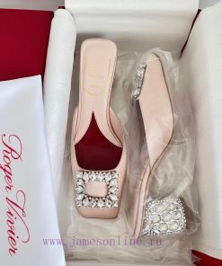 𝑹𝒐𝒈𝒆𝒓𝑽𝒊𝒗 * 𝒆𝒓 New Jewel Heel Sparkling Diamond Inlaid High Heel Half Drag | Top Purchasing Luoa5w1rl