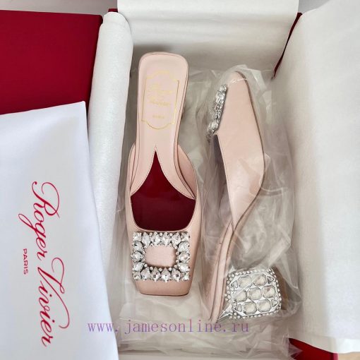 𝑹𝒐𝒈𝒆𝒓𝑽𝒊𝒗 * 𝒆𝒓 New Jewel Heel Sparkling Diamond Inlaid High Heel Half Drag | Top Purchasing Luoa5w1rl