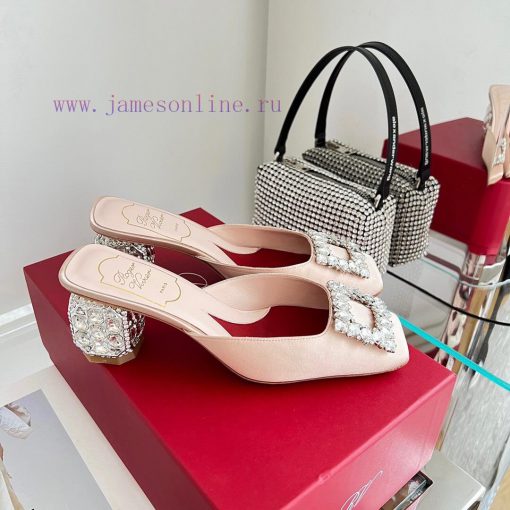 𝑹𝒐𝒈𝒆𝒓𝑽𝒊𝒗 * 𝒆𝒓 New Jewel Heel Sparkling Diamond Inlaid High Heel Half Drag | Top Purchasing Luoa5w1rl - Image 5