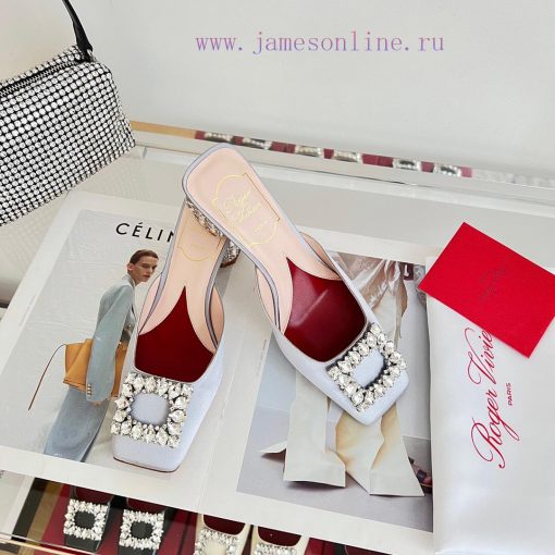 𝑹𝒐𝒈𝒆𝒓𝑽𝒊𝒗 * 𝒆𝒓 New Jewel Heel Sparkling Diamond Inlaid High Heel Half Drag | Top Purchasing L0tjhq0qu - Image 5