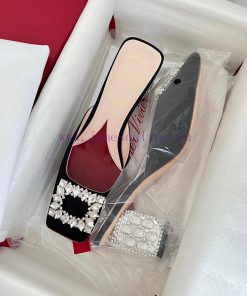 𝑹𝒐𝒈𝒆𝒓𝑽𝒊𝒗 * 𝒆𝒓 New Jewel Heel Sparkling Diamond Inlaid High Heel Half Drag | Top Purchasing L7ushz4dp