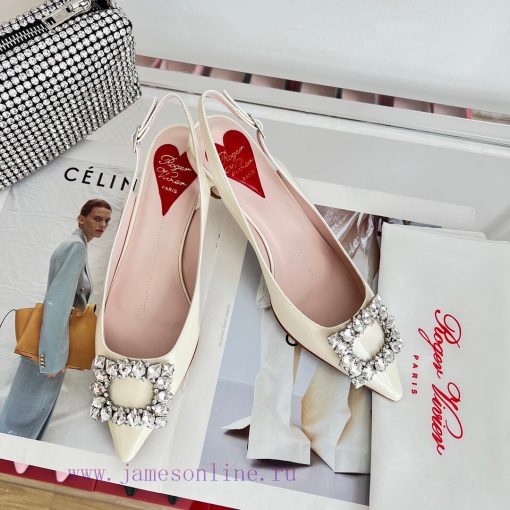 ️𝑹𝒐𝒈𝒆𝒓𝑽𝒊𝒗 * 𝒆𝒓 New Virgule diamond buckle comma heel with high heels | Top purchasing level-knh7u5qx - Image 2