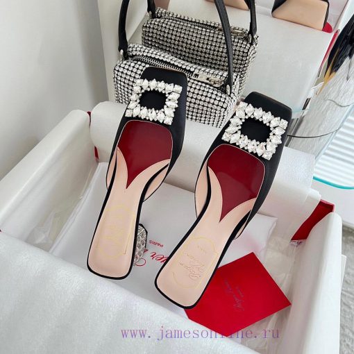 𝑹𝒐𝒈𝒆𝒓𝑽𝒊𝒗 * 𝒆𝒓 New Jewel Heel Sparkling Diamond Inlaid High Heel Half Drag | Top Purchasing L7ushz4dp - Image 4