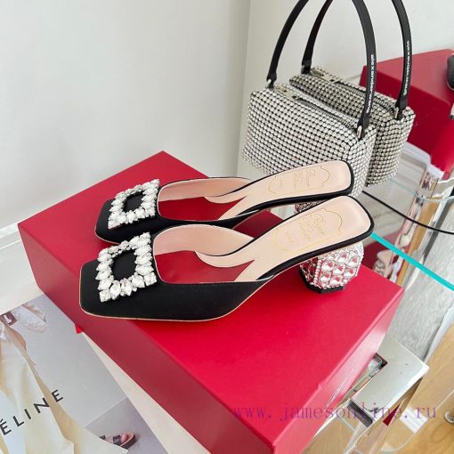 𝑹𝒐𝒈𝒆𝒓𝑽𝒊𝒗 * 𝒆𝒓 New Jewel Heel Sparkling Diamond Inlaid High Heel Half Drag | Top Purchasing L7ushz4dp - Image 6
