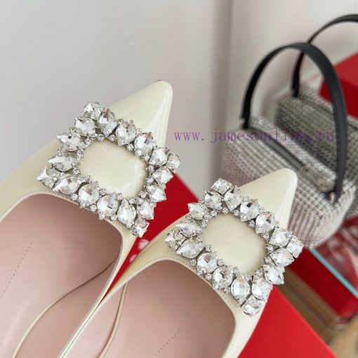 ️𝑹𝒐𝒈𝒆𝒓𝑽𝒊𝒗 * 𝒆𝒓 New Virgule diamond buckle comma heel with high heels | Top purchasing level-knh7u5qx - Image 7
